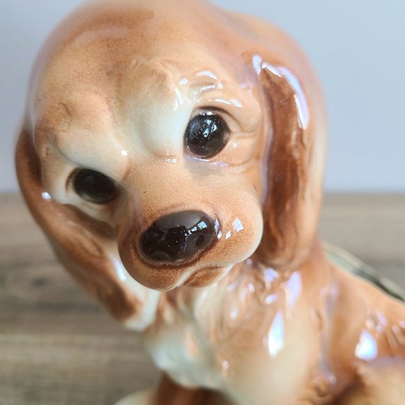 Vintage ceramic dog planter. Home decor. - Picture 4 of 7